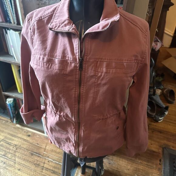 American Eagle washed pink Y2K drawstring utility jacket - Picture 1 of 3
